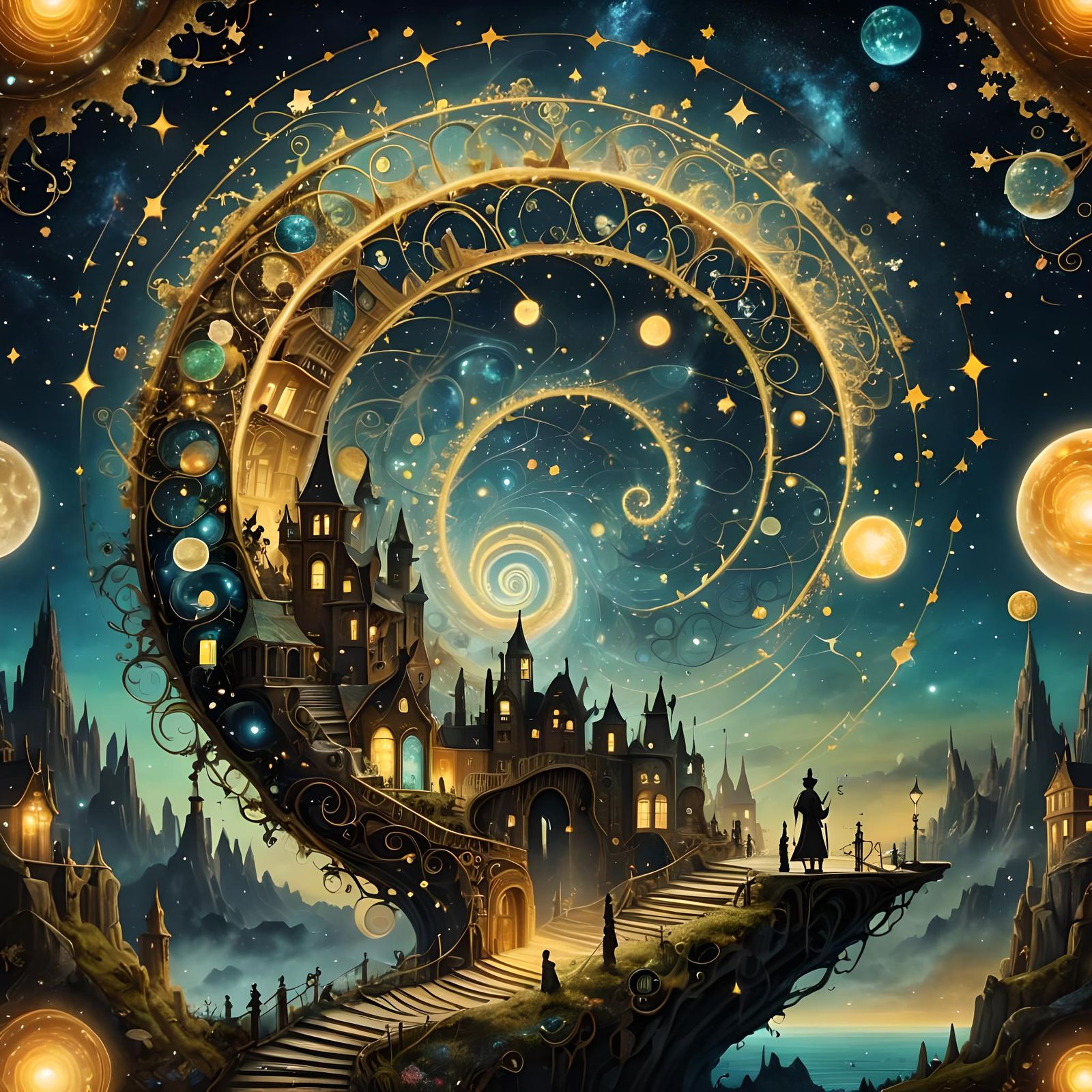 Spiraling night