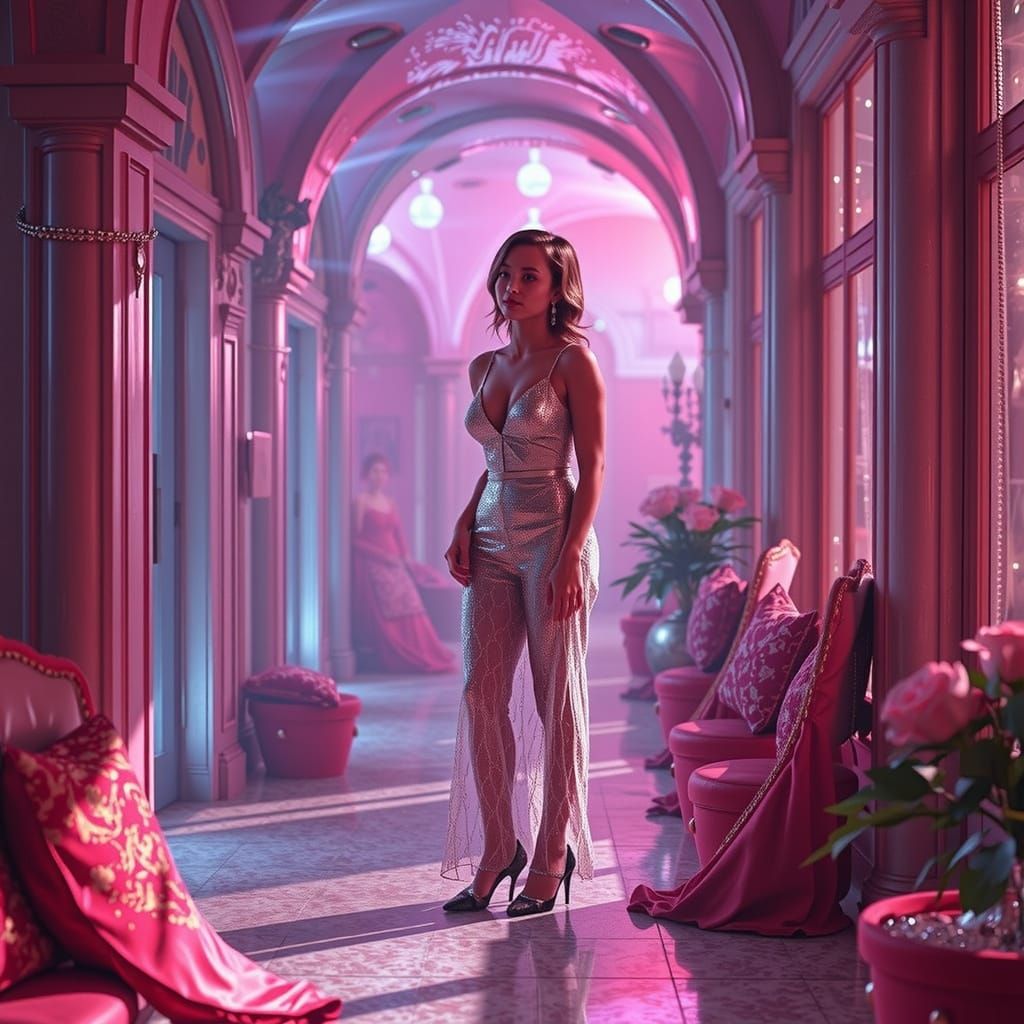 Louise Brooks in Psychedelic 3D Render