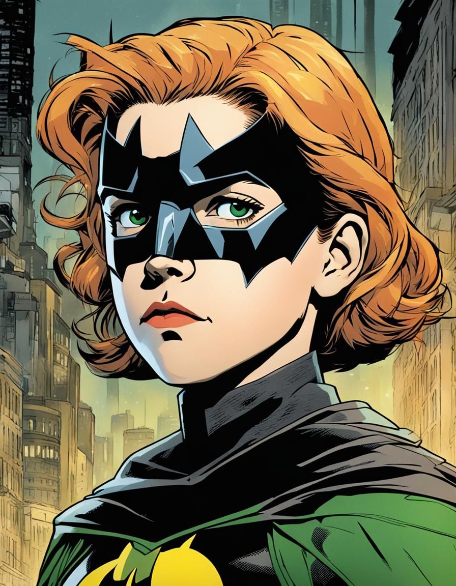 Robin in Dystopian Future: Cinematic Comic Art