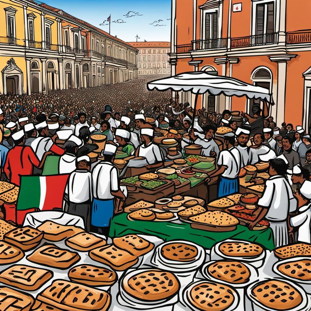 Mooca's Italian Heritage: A Matte Painting of Traditions