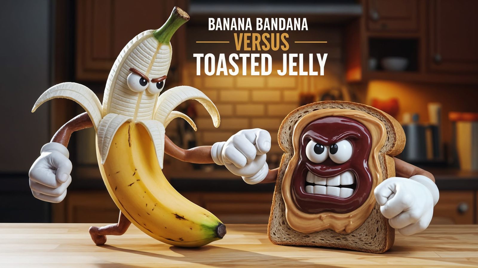 Banana Bandana vs Toasted Jelly: Whimsical Food Frenemies