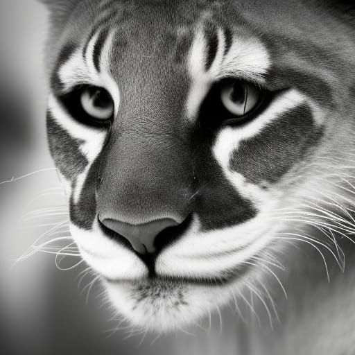 Majestic White Panther in Natural Light