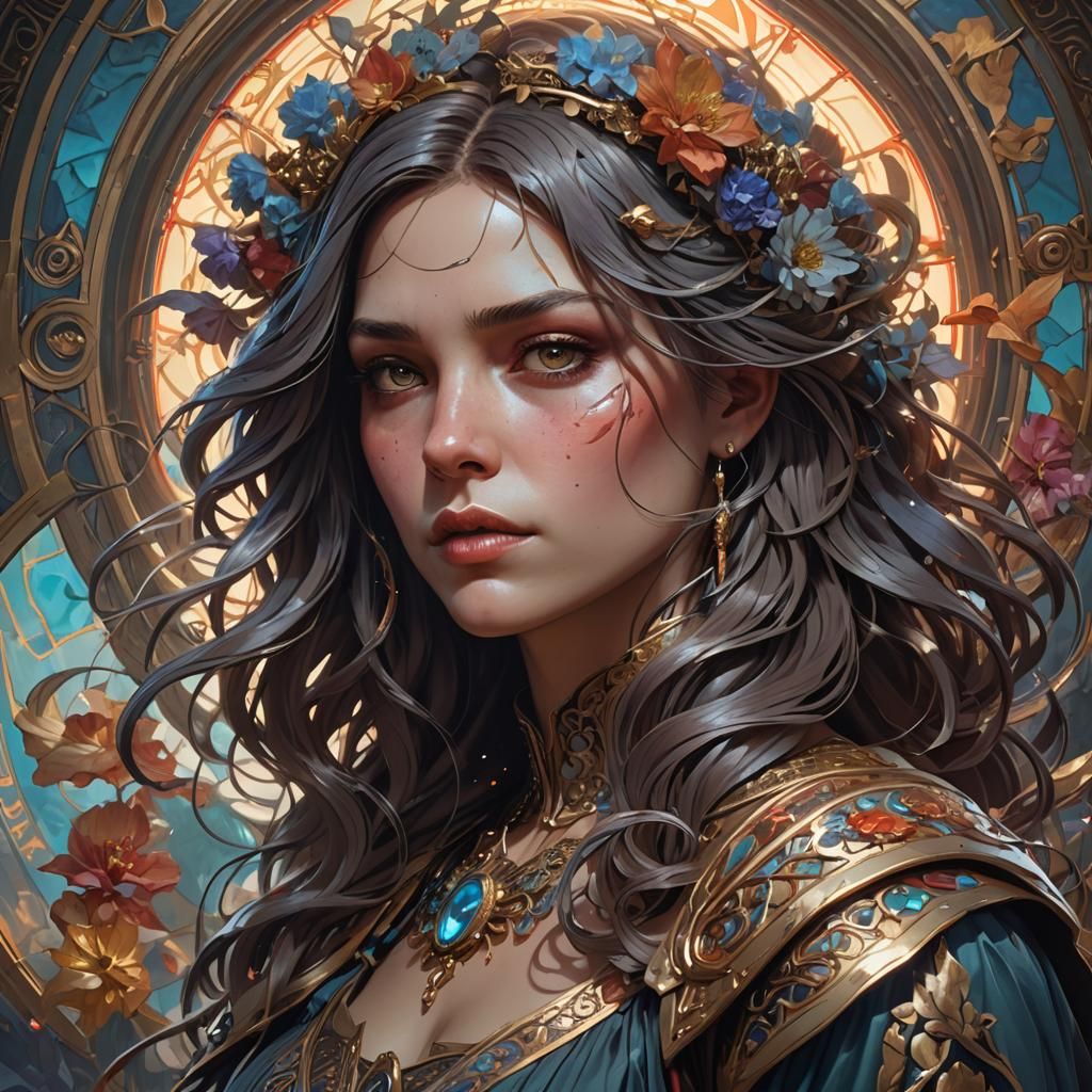 Death Portrait in Hyperdetailed Artstation Style