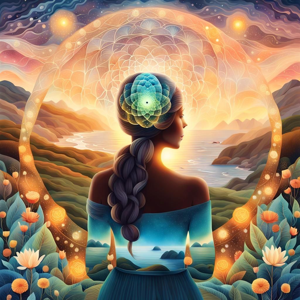 Surreal Landscape of Serenity and Resilience