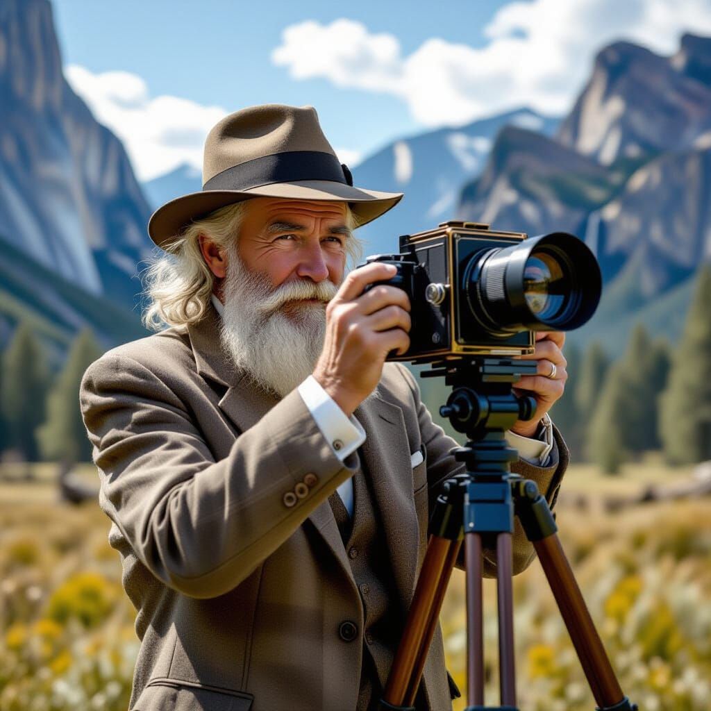 Vintage Man Captures Yosemite, Ansel Adams Style
