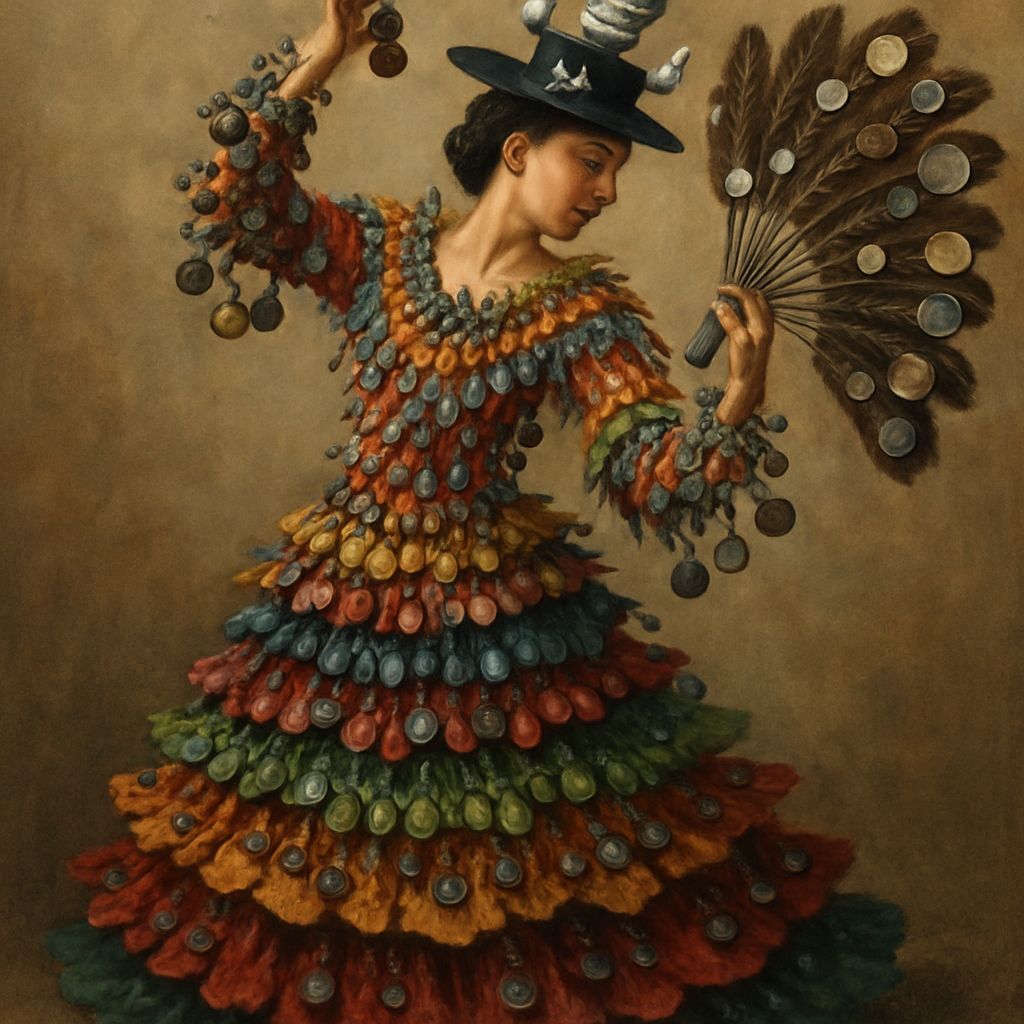 Flamenco Dancer in Surreal Soundsuit