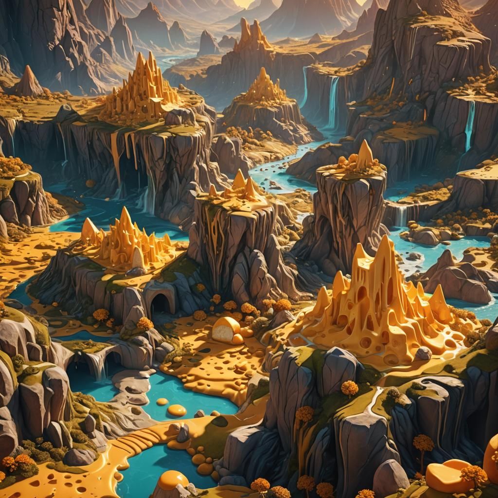 Cheese Planet: Fantasy Concept Art in Unreal Engine