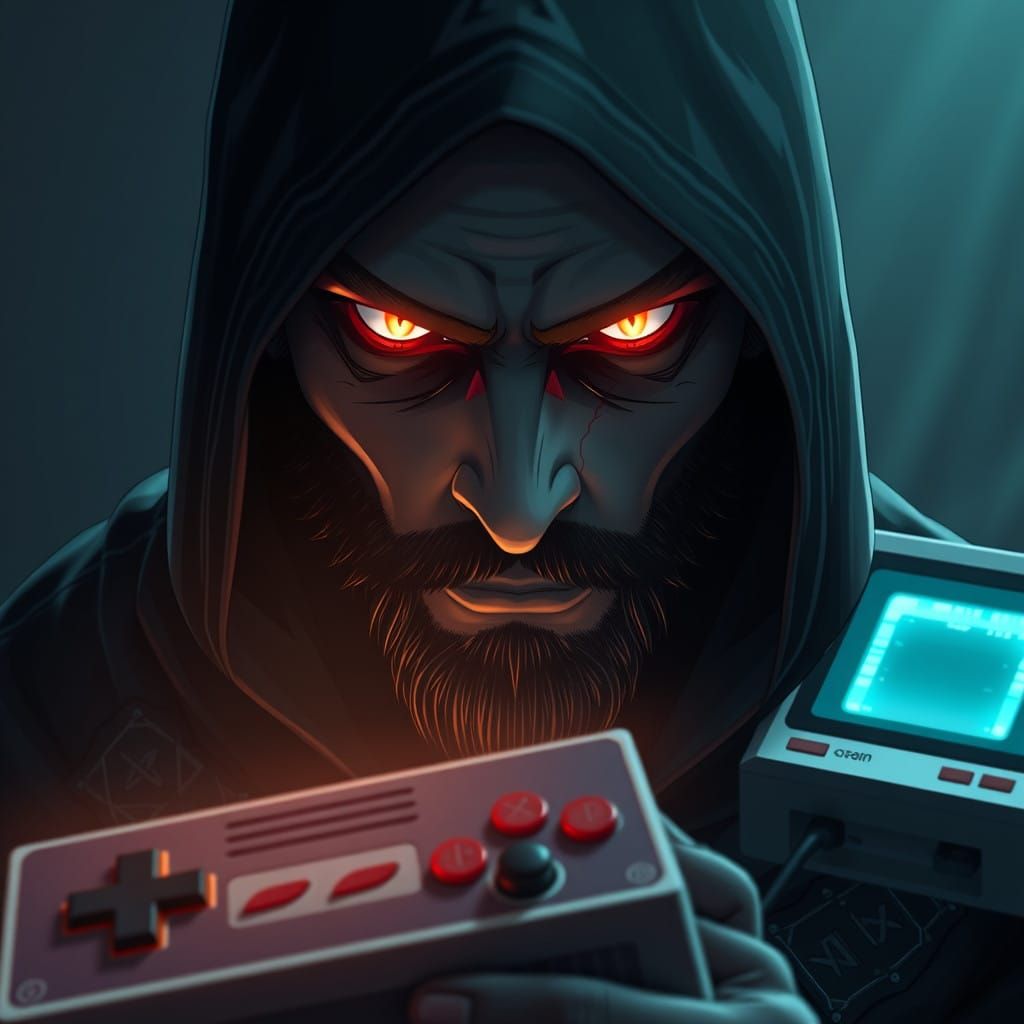 Enigmatic Dark Magician in Hooded Cowl