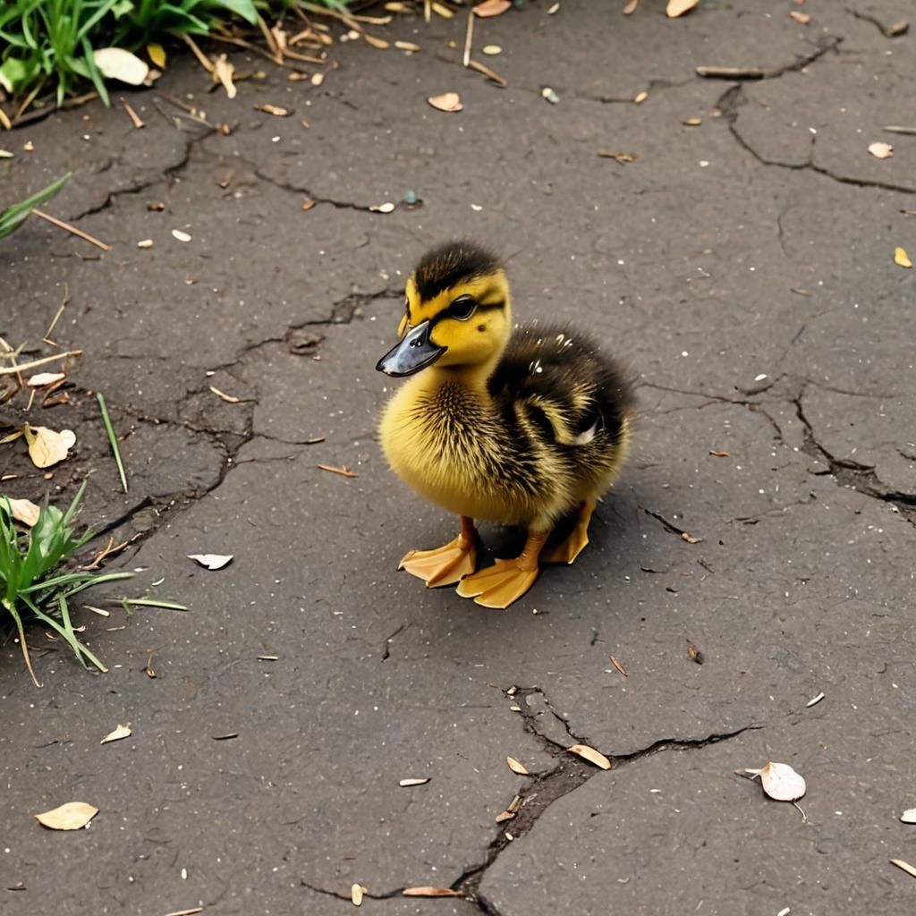 Cute Baby Duck Image