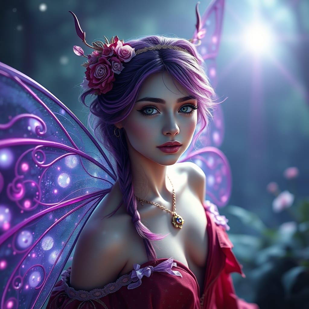 Ultra-Realistic Fairy in a Magical World