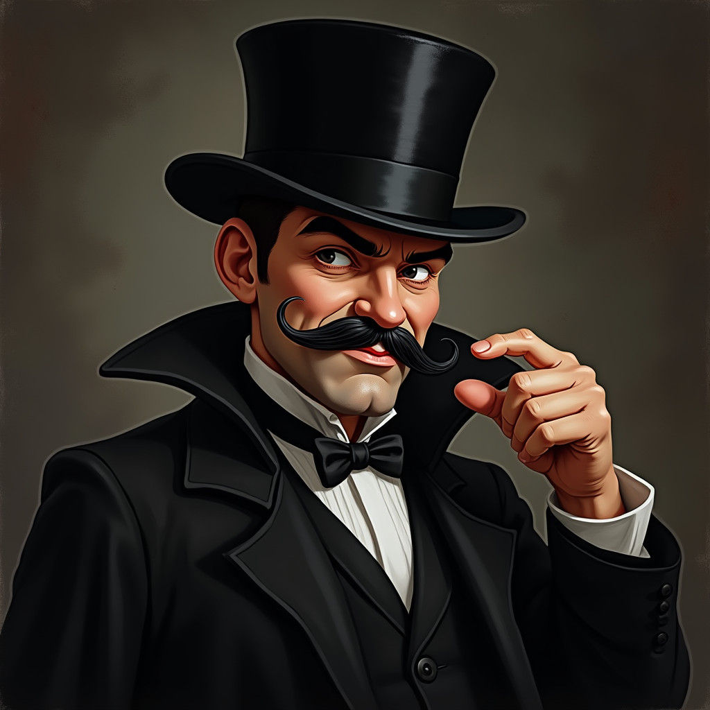 Matt Gaetz as Melodrama Villain in Pulp Fiction Style