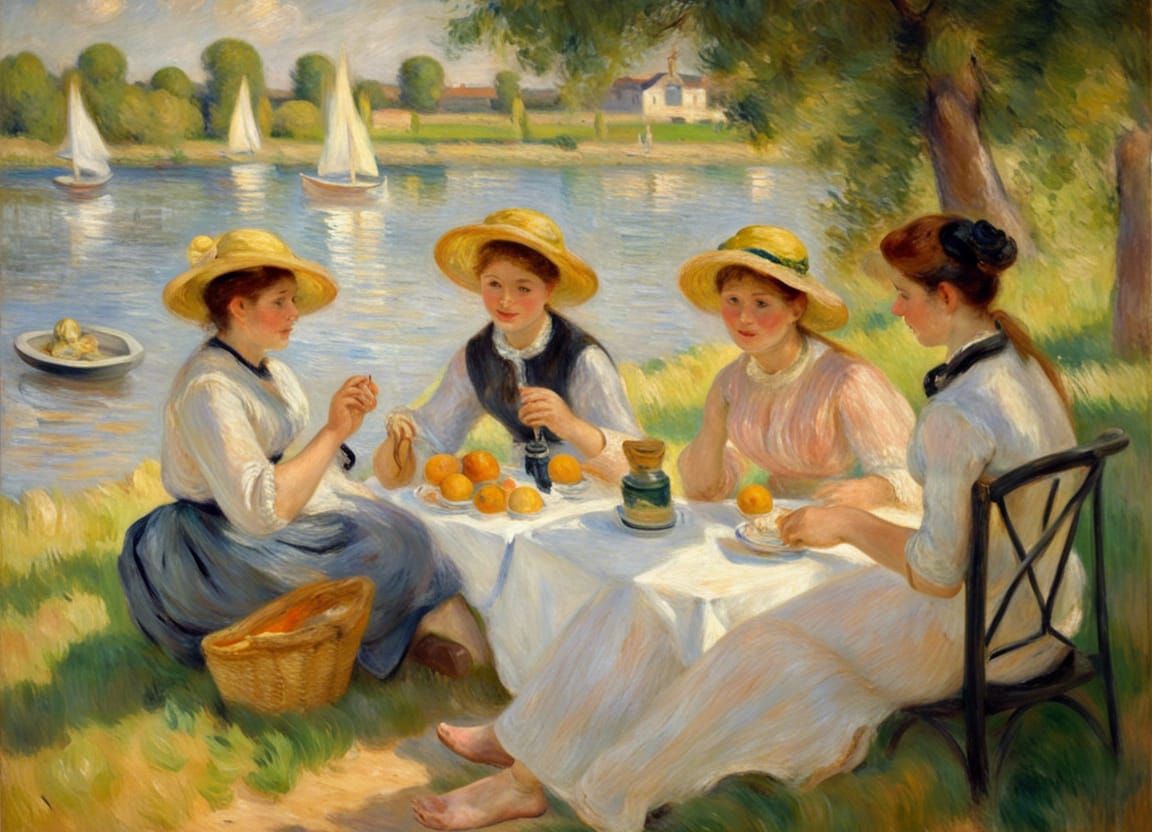 Le Déjeuner des Canotiers d'après Renoir (sans les Canotiers...