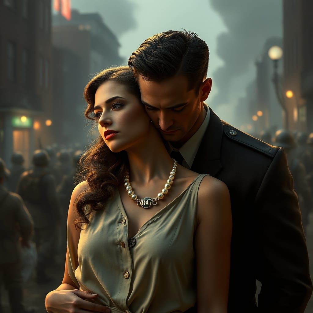 crie no formato paisagem uma cena de grandes batalhas urbana...