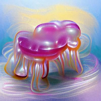 Unsettling Amorphous Jelly Being with Pulsing Eye Sockets