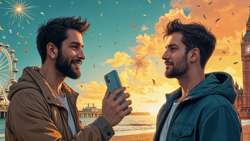 A Fleeting Moment of Connection in Two Cities