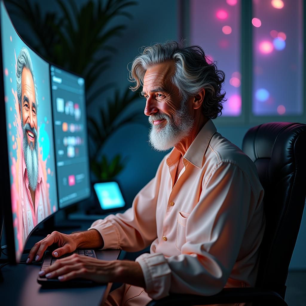 AI Generates Hyperrealistic Portrait of an Old Man