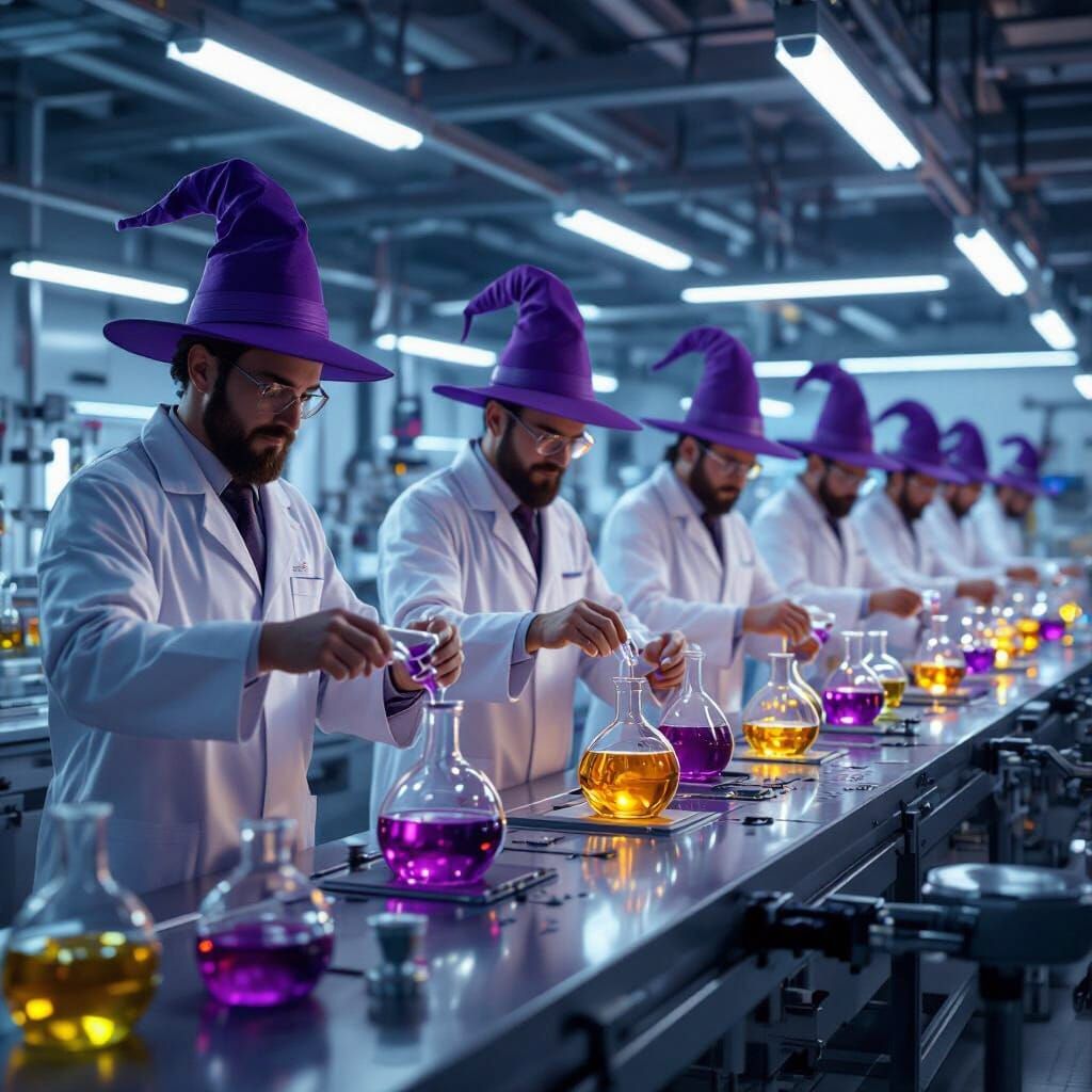 Wizard Potion Factory Assembly Line