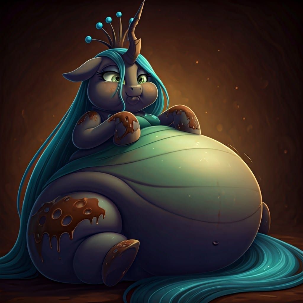 Adorable Queen Chrysalis Begs for Belly Rubs in Cinematic Po...