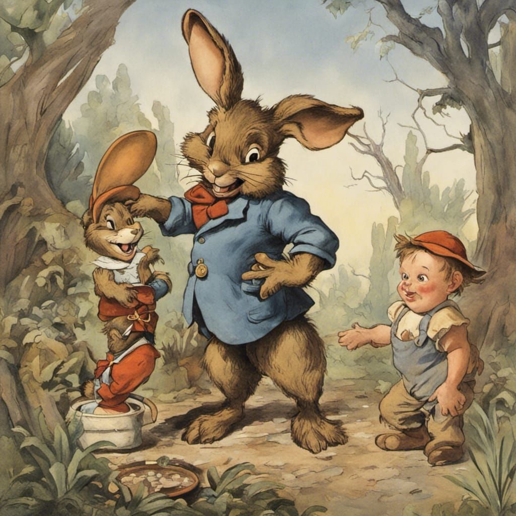 Brer Rabbit and the Tar Baby Encounter