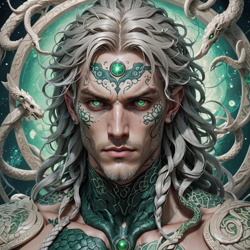 Grey Sin Eater Portrait in 3D Anime Style