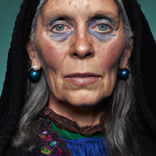 Baba Yaga Portrait in Professional Photography Style