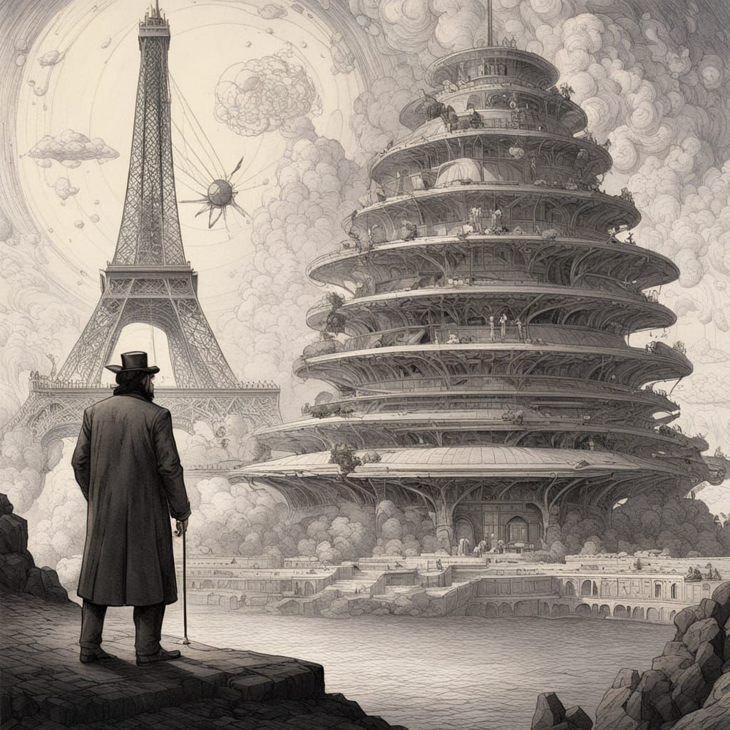 Time Travel Vortex with Historical Landmarks