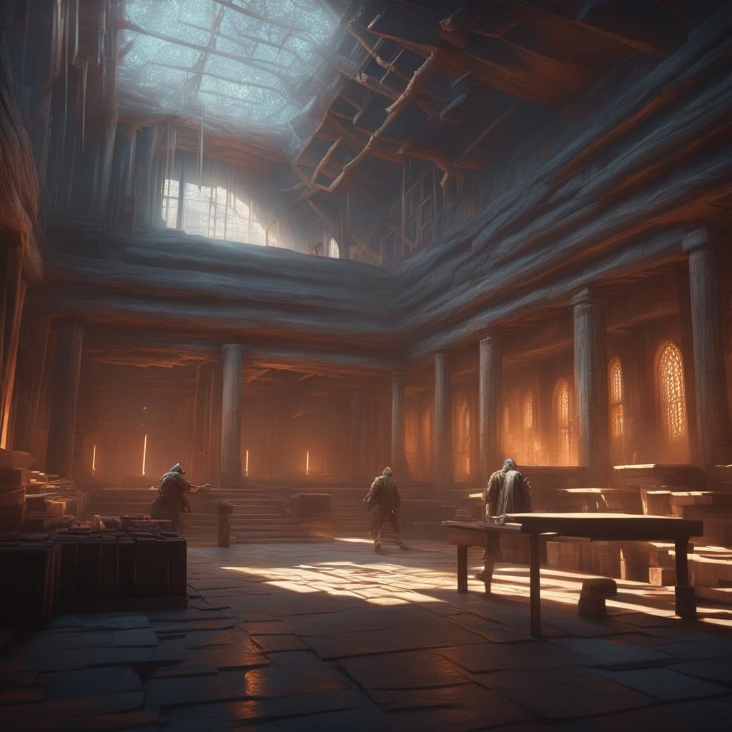 Dramatic 3D Concept Art of Stillness