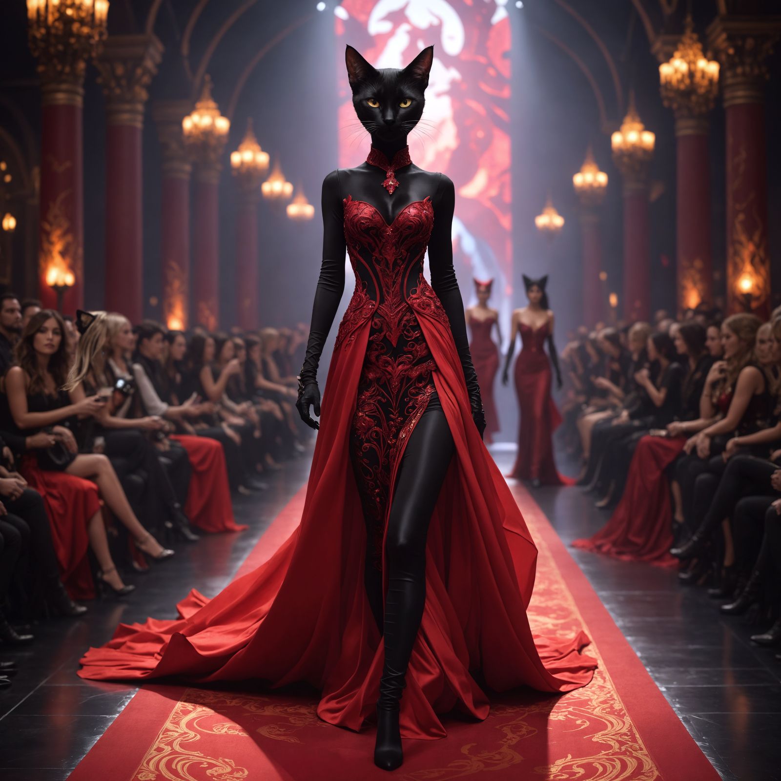 A Runway challenge - Catwoman model