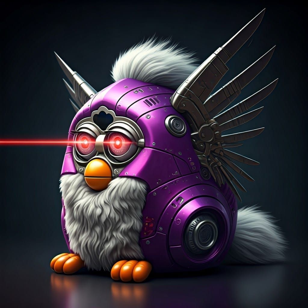 Cyborg Furby toy