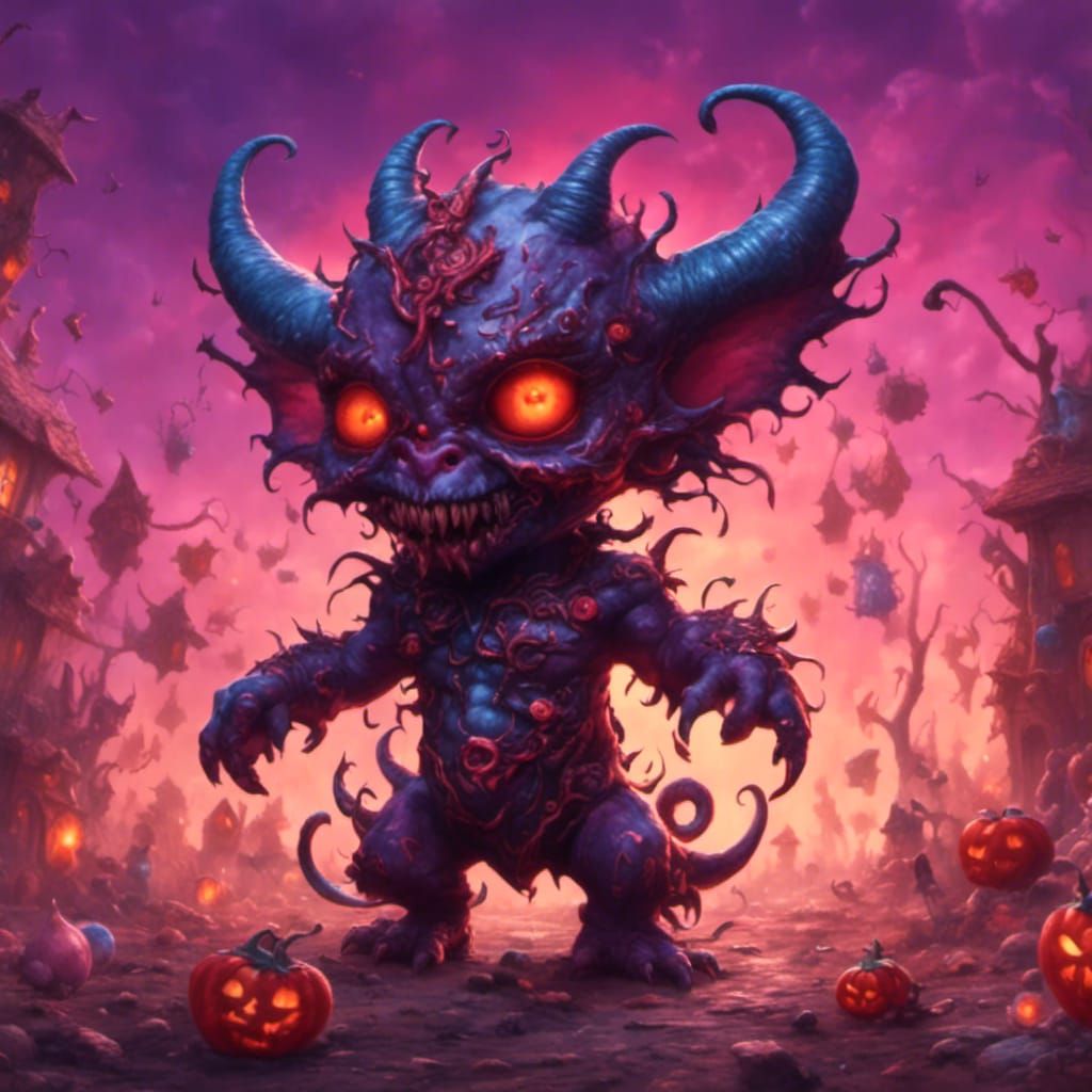 Cute Baby Demon Generated by AI