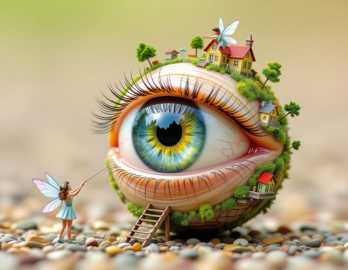 Giant Eyeball in Miniature Fairyland