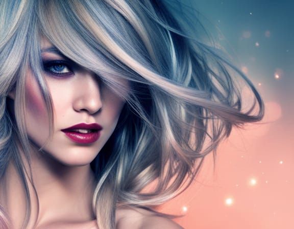 Abstract Multicolored Glitter Explosion