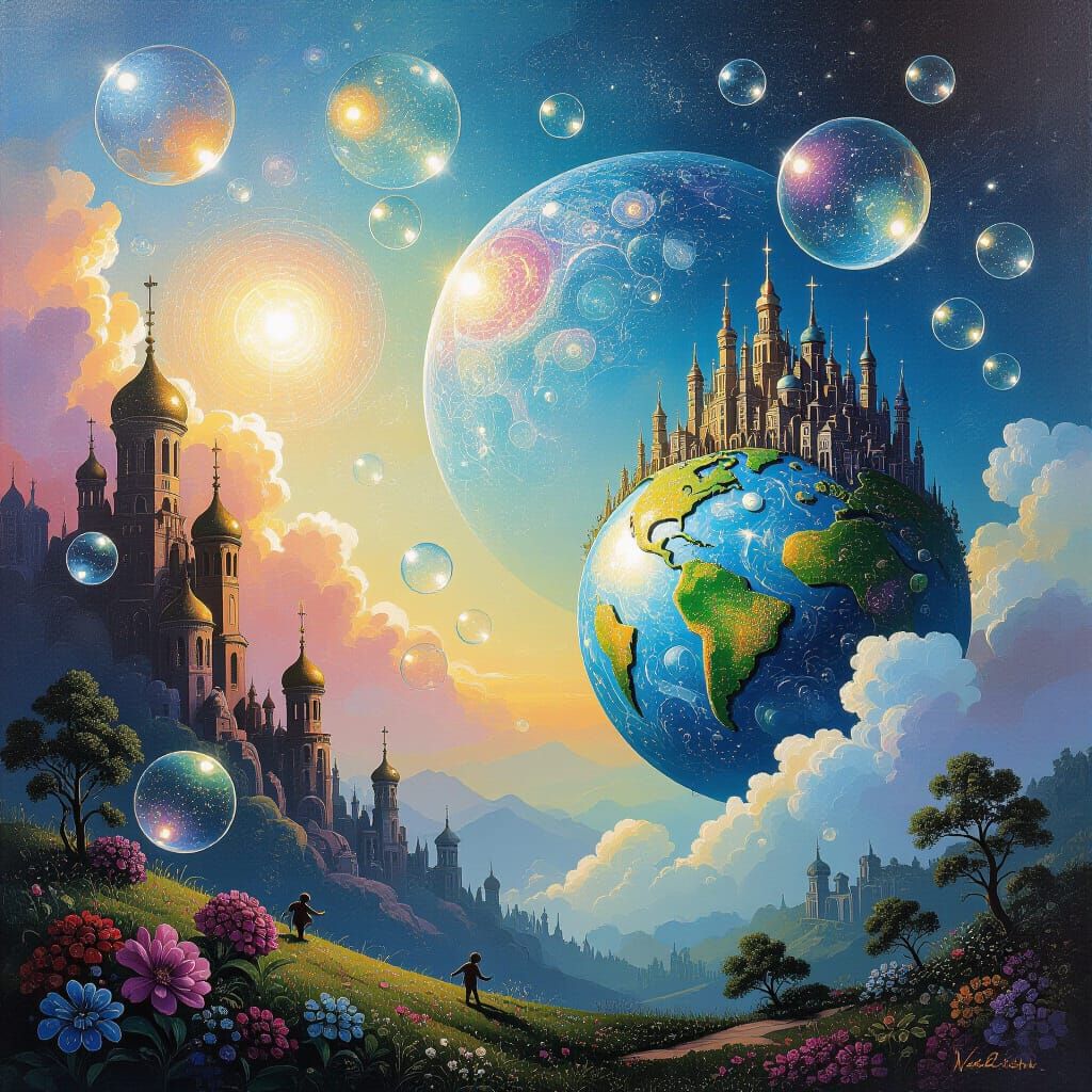 Fantastical Bubbles in a Galactic Landscape