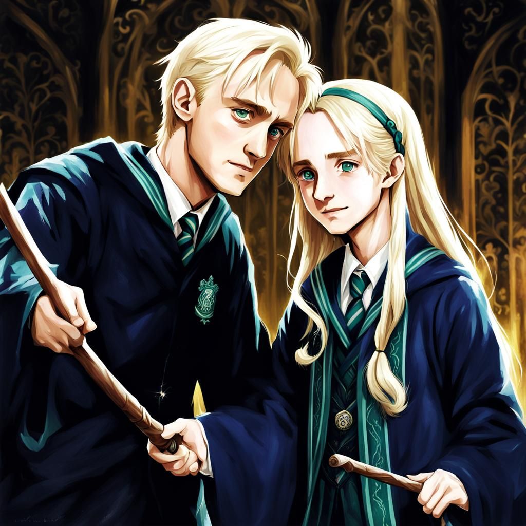 Draco Malfoy and Luna Lovegood