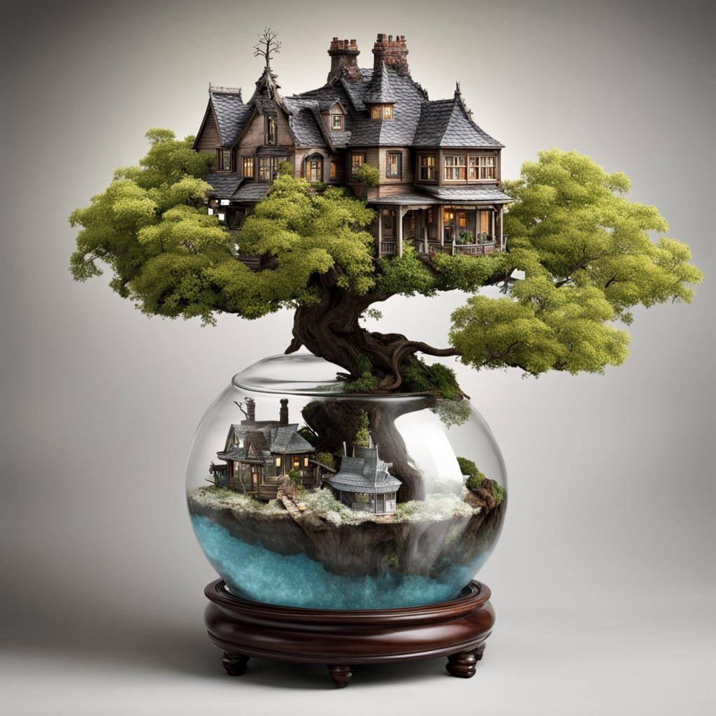 Nevermoor Village in a Jar: Victorian Blizzard Scene