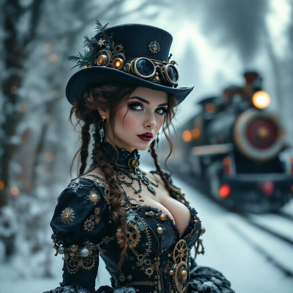 Mysterious Steampunk Winter Wonderland