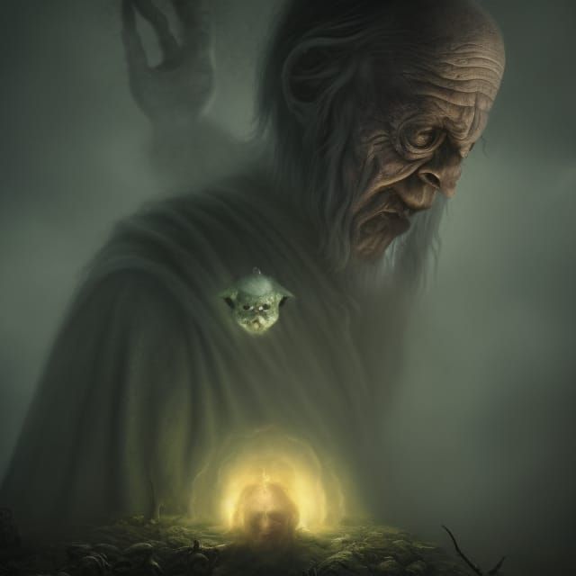 Demon in Sprite Forest: Dark Fantasy Concept Art