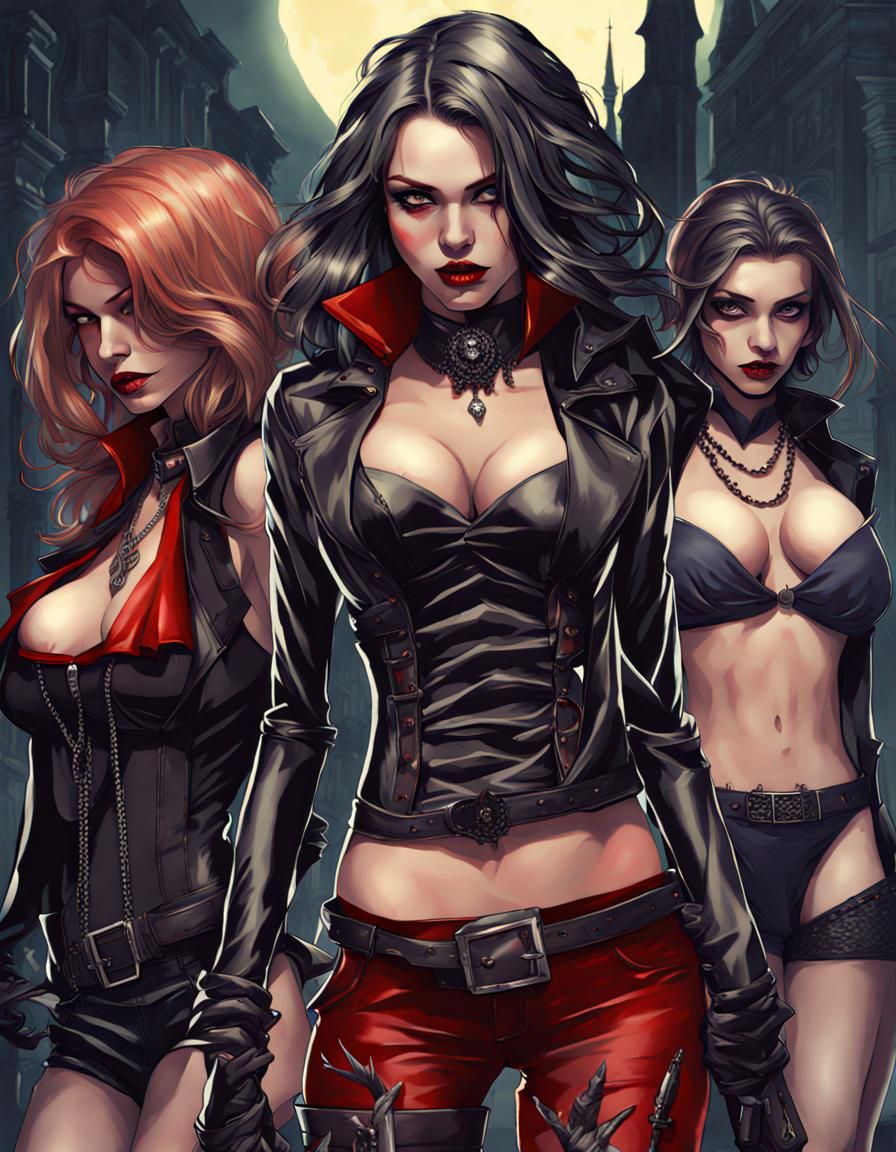 Biopunk Vampire Coven of Genetically Enhanced Women