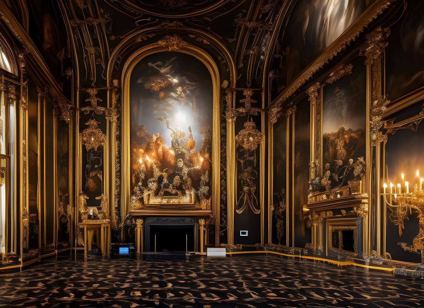 Baroque and Rococo Death Transcendence in 3D