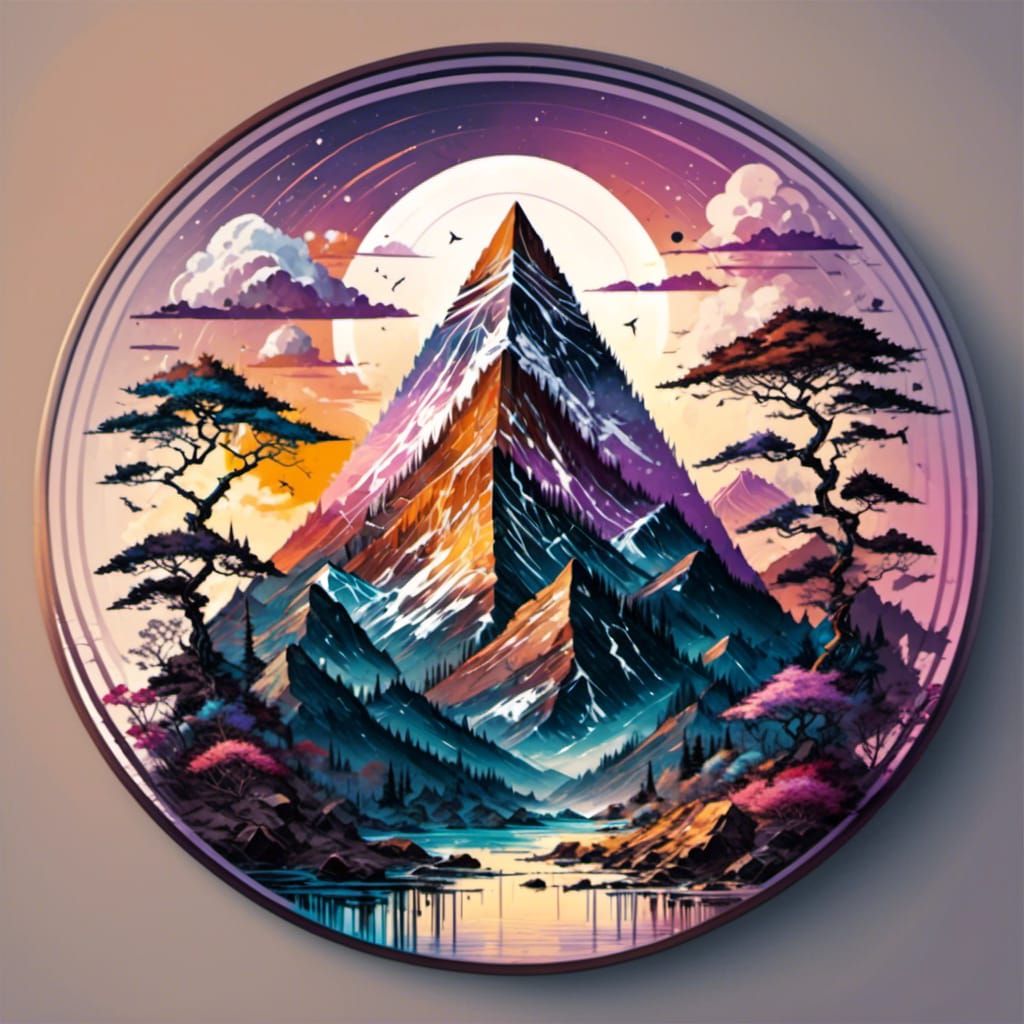 Pyramid mountain plate