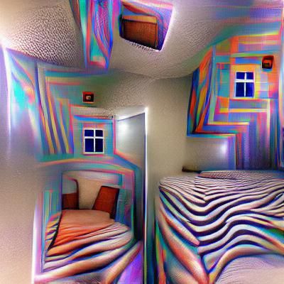 Surreal Otherworldly Room in Another Dimension