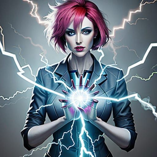 Electric Morning Awakening in Neon Dreamscape