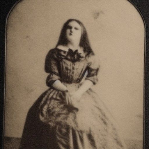 Haunted Victorian Women in Sepia Tones