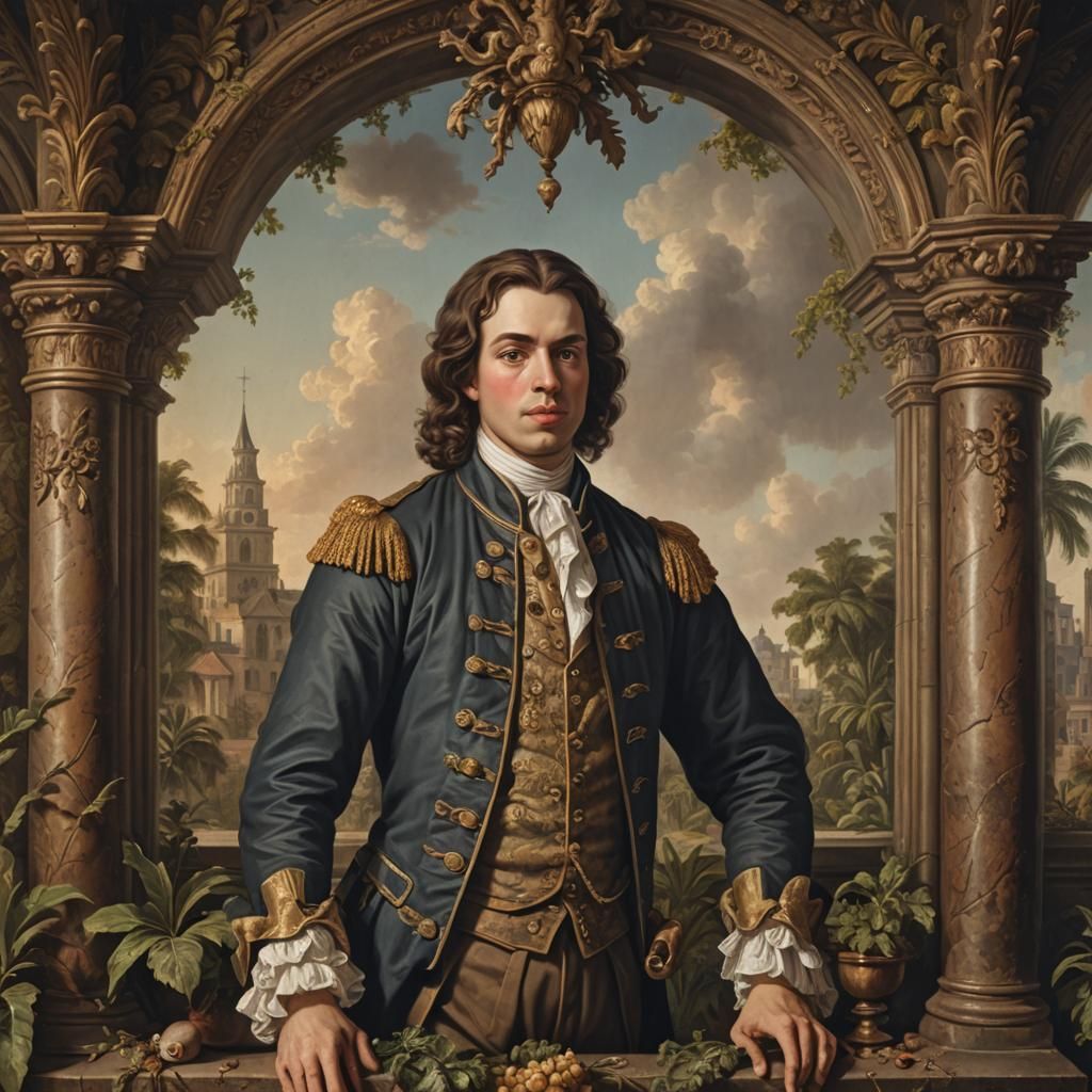 1700s French Sugar Planter in Saint-Domingue
