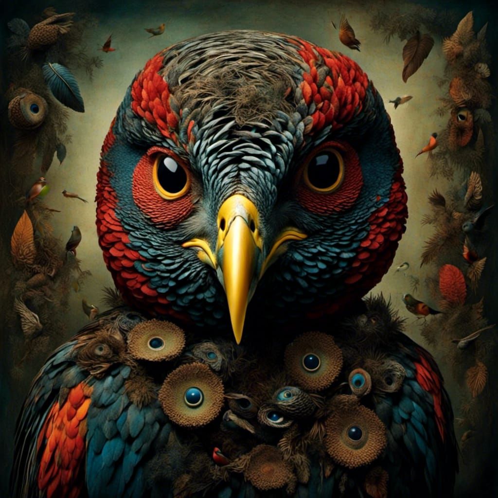 fantasy ornamental bird