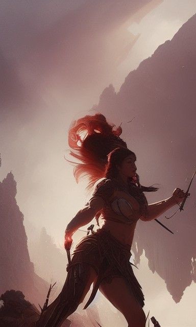 Majestic Proto-Hungarian Warrior in Digital Illustration