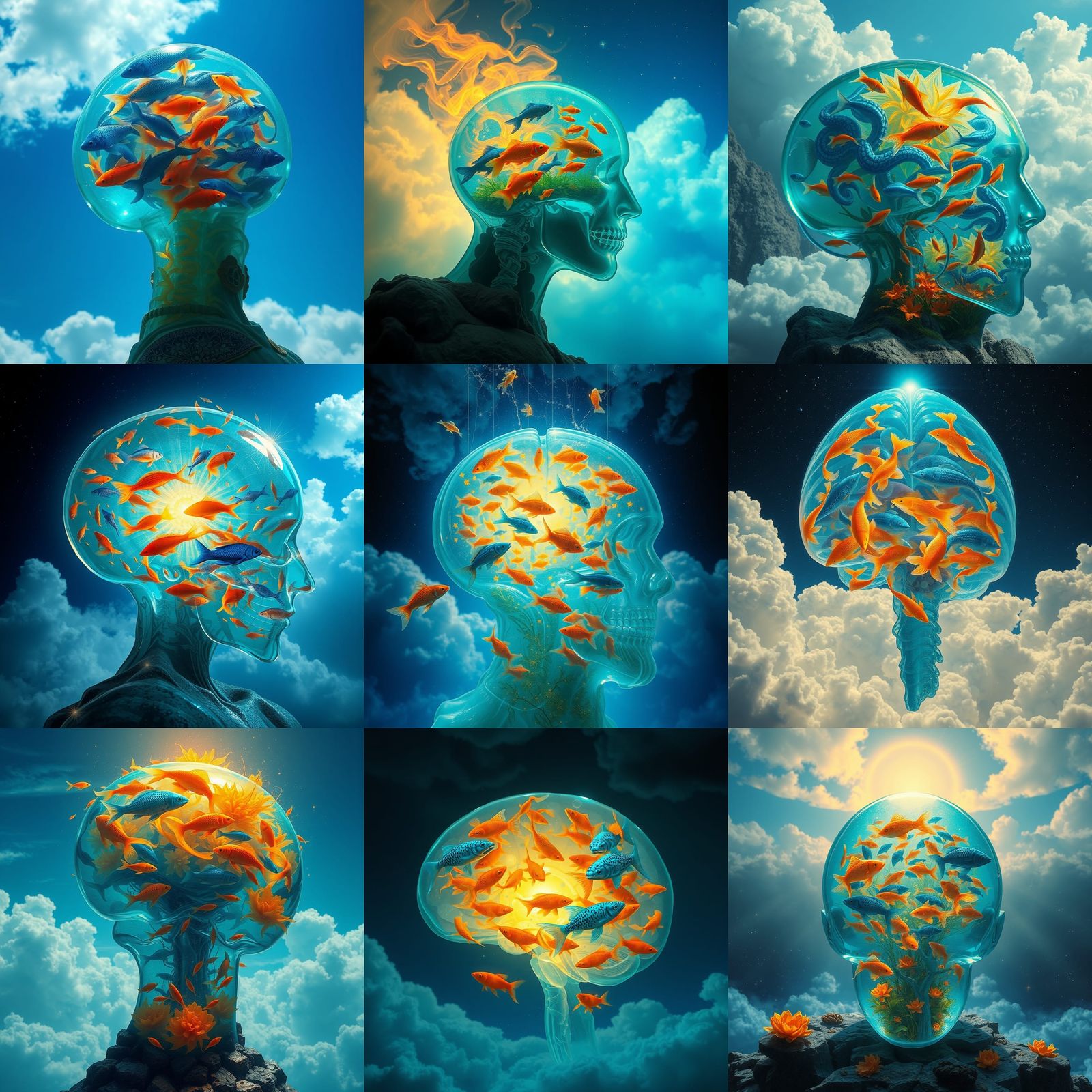 Surreal Celestial Shaman in Dreamlike Kingdom