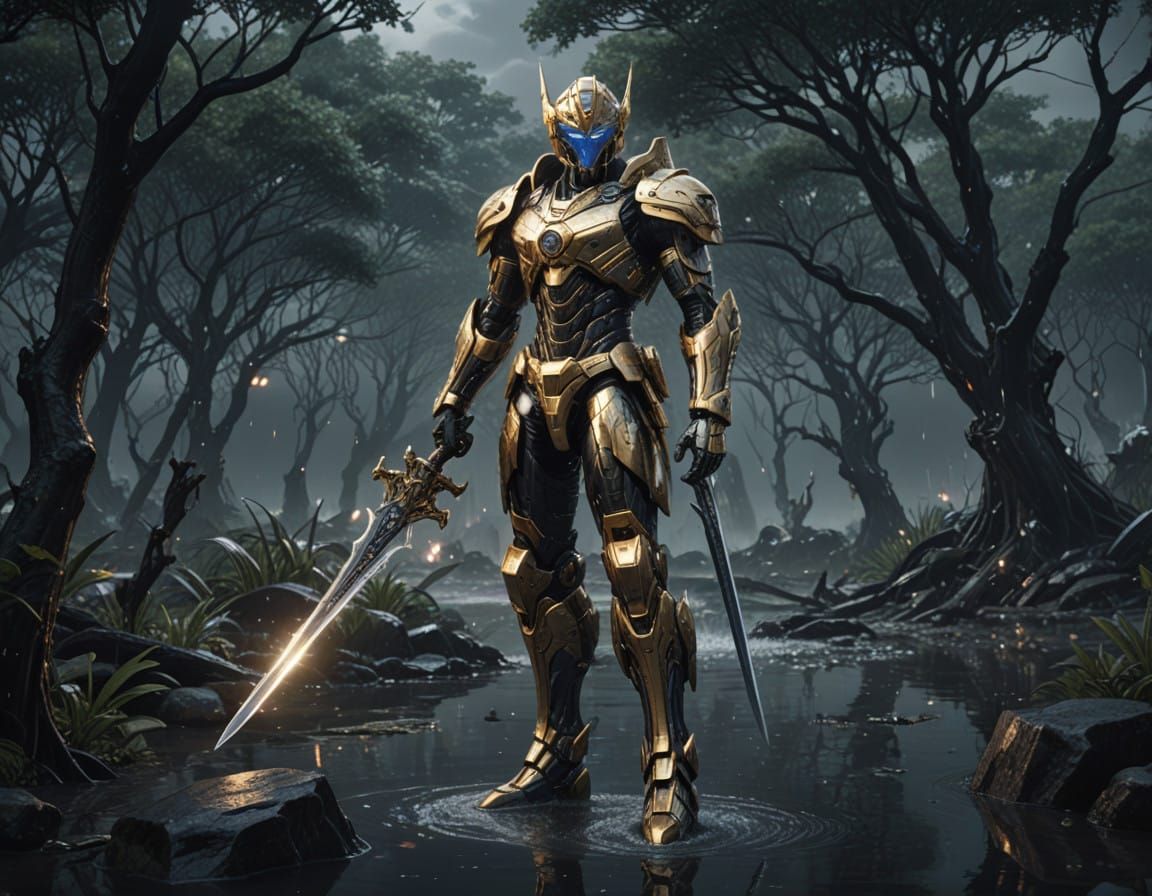 Cybertronian Warrior Emerges from the Mist in Stunning 8k Sc...