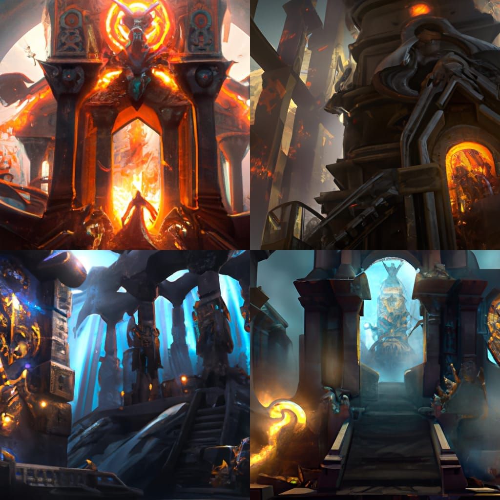 Eldritch Gods Pantheon: Dark Fantasy Concept Art