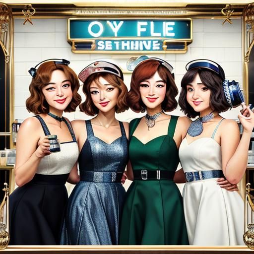 With soda pop dreams and factory line,
They sought stardom, one shining line.
Through thick and thin, a loyal bond,
Thei...